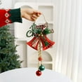 thumbnail image 1 of Christmas Bell Pendant Gold Hanging Ornament 7.87in Wind Chime for Door Tree Wall Decor Holiday Decoration for Home Living Room Balcony Window Display, 1 of 6