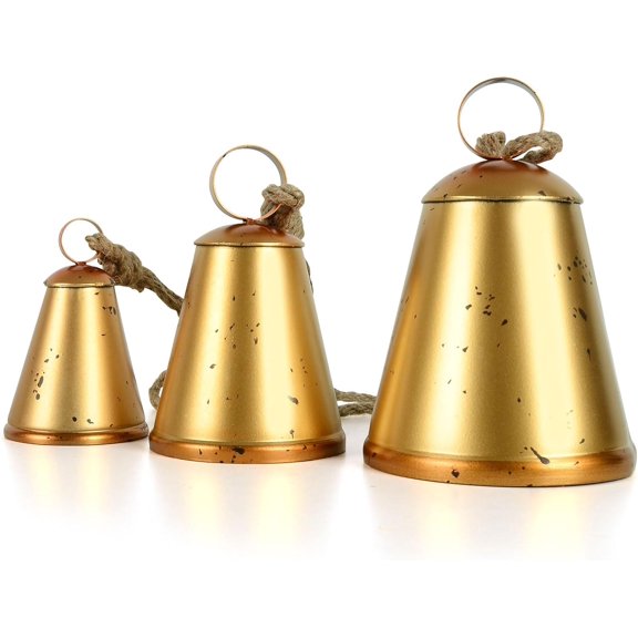 Christmas Bells, Brass Bell, Vintage Christmas Bells, Rustic Bells, Hanging Bells Christmas, Christmas Ornaments Decor