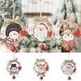 thumbnail image 1 of Christmas Bells Decorations for Christmas Tree Wooden Ornaments Finished Tree Hanging Holiday Decor, 1 of 3
