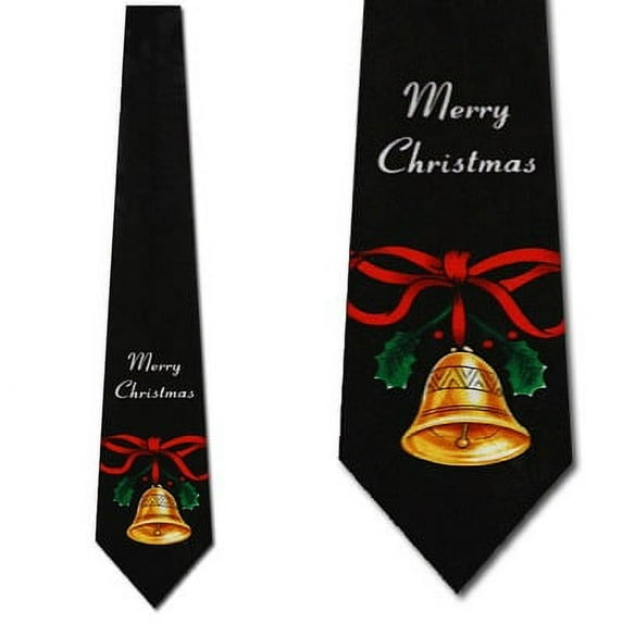 Christmas Bells Necktie Mens Tie by Steven Harris
