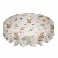 thumbnail image 1 of Christmas Bells Round Tablecloth Waterproof Wedding Decor Table Cover Christmas Party Decorative Tablecloth, 1 of 7