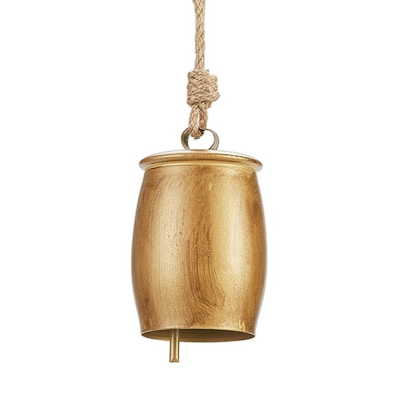 Christmas Bells, Rustic Hanging Jingle Christmas Tree Decor, Christmas Bell Jute Rope Trumpet Bell Shabby Style Metal Hanging Large Cow Bell Decoration Home Decor Gifts