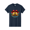 thumbnail image 1 of Christmas-Bells-Stained-Glass Mens Graphic Tee, 100% Cotton, Casual Summer Wear, 1 of 2