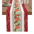 thumbnail image 1 of Christmas Bells Table Runner Christmas Dinner Table Cloth Wedding Party Decor Cotton Linen Tablecloth, 1 of 3
