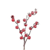 Christmas Berries Branches 10 Pcs Artificial Flowers Faux Berries Flower for Christmas DIY Floral Christmas Decorations