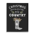 thumbnail image 1 of Christmas Better In Country Phrase Holiday Graphic Art Black Framed Art Print Wall Art, 1 of 7