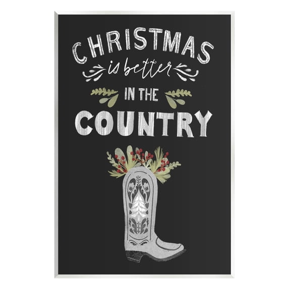 Christmas Better In Country Phrase Holiday Graphic Art Unframed Art Print Wall Art