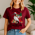 thumbnail image 1 of Christmas Bin Chicken, Funny Christmas TShirt, Santa Shirt, Vintage Holiday Tee, Merry Xmas Gift, Family Holiday Outfits, 1 of 5