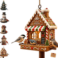 thumbnail image 1 of Christmas Bird Feeder Collection, Christmas Hanging Bird Feeder for Outside, Outdoor 5‑Style Wild Bird Feeder, Yard Porch Backyard Holiday Decor, Perfect Gift for Gardeners A, 1 of 6