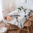 thumbnail image 1 of Christmas Bird, Tablecloth Rectangle Table Cloth 60x102 , Waterproof Tablecloth Outdoor Table Cloth, Watercolor Green Pine Tree Leaves Washable Table Cover for Kitchen Dining Party, 1 of 8