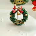 thumbnail image 1 of Christmas Birthday Cake Decoration Inserts, 3D Father Christmas Christmas Tree Wreath Ornaments, Festive Cake Topper Decorations for Christmas Birthday Parties, 1 of 6