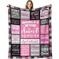 Christmas Birthday Gifts for Aunts - Aunt Gift from Niece Nephew - Best Aunt Ever Gifts - Favorite Auntie Birthday Gift Ideas - Valentines Mothers Day Presents for Auntie - Aunts Blanket
