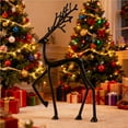 thumbnail image 1 of Christmas Black Reindeer Statues, Deer Sculpture Modern Display, Christmas Tabletop Ornaments for Mantel Fireplace Living Room Bedroom Home, Perfect Christmas Decorations Gift, 1 of 12