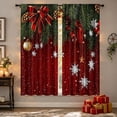 thumbnail image 1 of Christmas Blackout Curtains, 2 Panel Holiday Window Curtain Set, Light Blocking Window Drapes, Seasonal Home Window Decor, 23.6x59 inch, 1 of 6