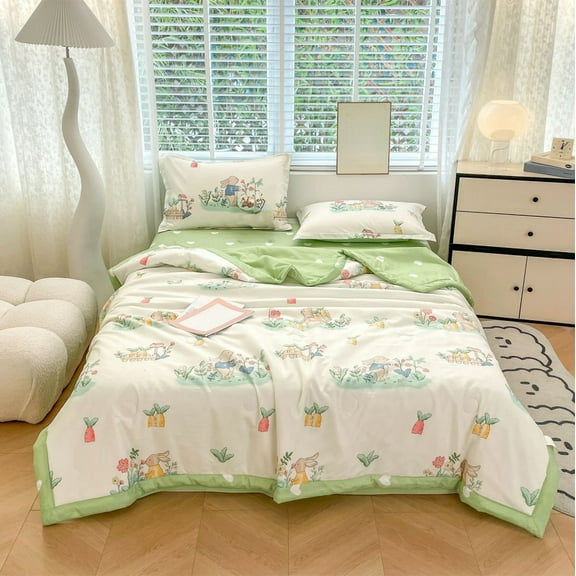 Christmas Blanket - Breathable Blanket Suitable For Hot Sleepers Double-sided Ice Blanket Thin Summer Is Soft Light Cold Blanket
