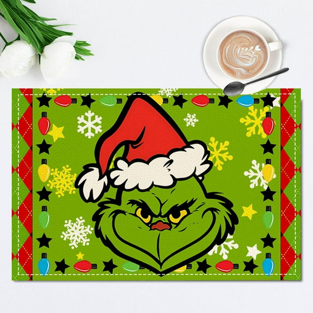 Christmas Blanket Christmas Series Creative Printed Meal Mat Cartoon