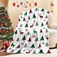 thumbnail image 1 of Christmas Blanket Christmas Tree Deer Flannel Throw Blanket Soft Plush Blanket for Couch Sofa Bed Christmas Home Decor 50x60\u201d, 1 of 6