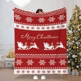 Christmas Blanket Facecloth Material Snowman Deer Christmas Tree