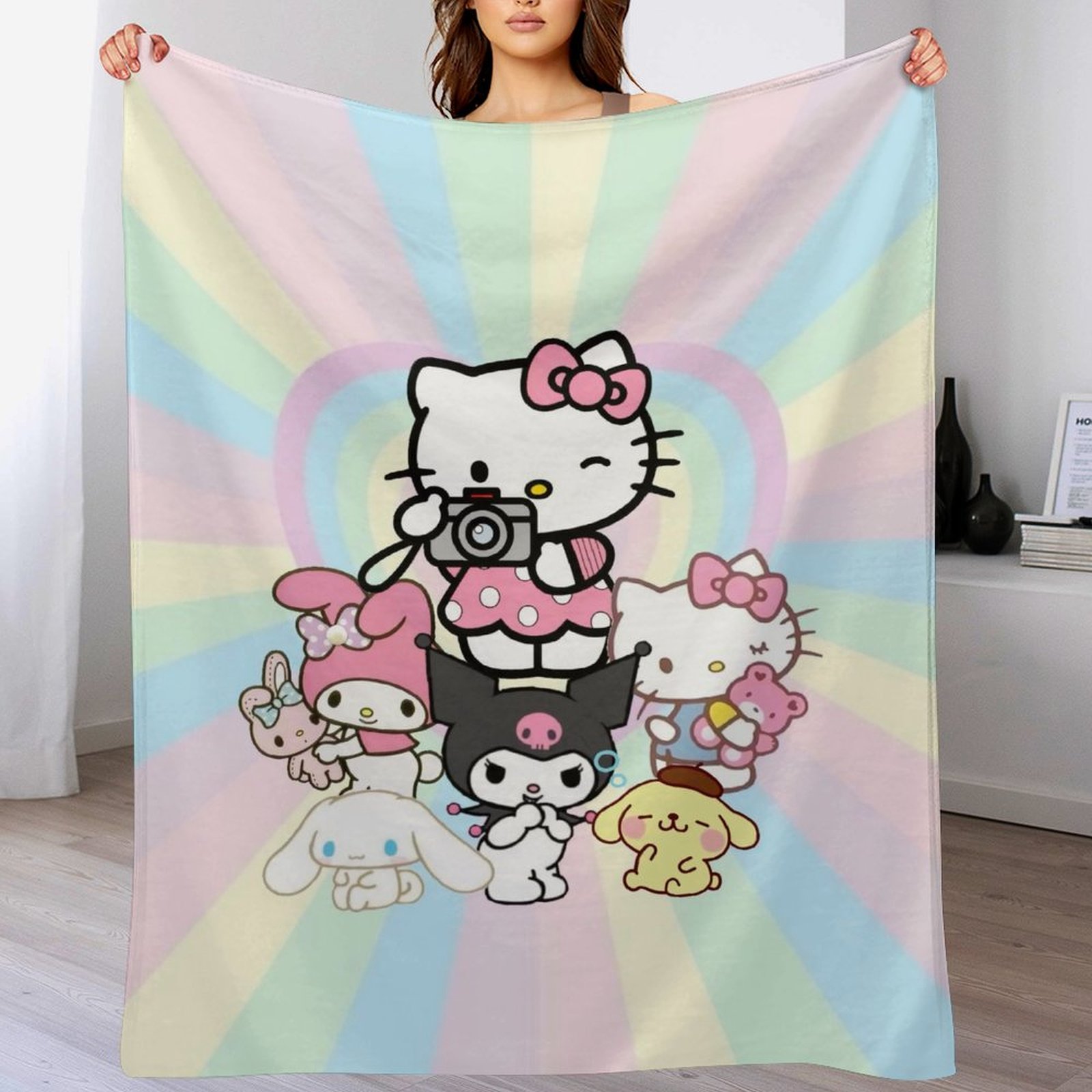 Christmas Blanket,Fondo Hello Kitty Blanket for Kids & Adults,Ultra