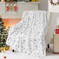 thumbnail image 1 of Christmas Blanket Gold Christmas Throw Blanket, Christmas Blankets and Throws Soft Warm Flannel Christmas Throw Blankets for Couch, Bed, Sofa, 50 x 60 Inch, Gold, 1 of 6