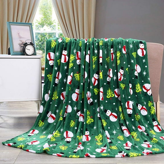 Christmas Blanket Holiday Printed Fleece Throw/Blanket-50" x 60inch