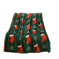 thumbnail image 1 of Christmas Blanket, Holiday Throw, Soft Warm Christmas Stockings Print Sofa Blanket, Lightweight Multipurpose Polyester 29.5x39.3 Inch Cozy Travel Lap Blanket, 1 of 8
