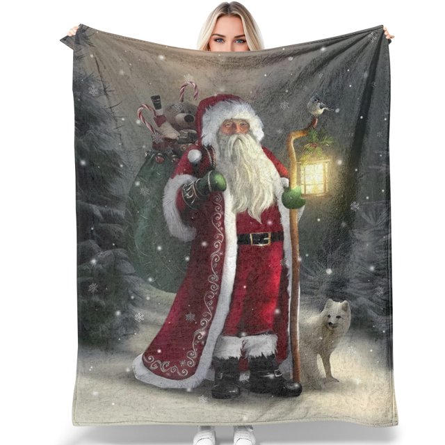Christmas Blanket Merry Christmas Throw Blanket with Gifts Snowflake