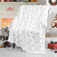 thumbnail image 1 of Christmas Blanket Silver Snowflake Christmas Throw Blanket, Snowflake Christmas Blankets and Throws Soft Warm Flannel Christmas Throw Blankets for Couch, Bed, Sofa, 50 x 60 Inch, Silver, 1 of 6