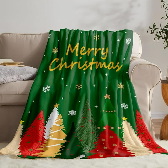 Christmas Blanket, Snowman Christmas Throw Blanket, Xmas Decorations for Home, Soft Red Snowman Blankets 50" X 60"