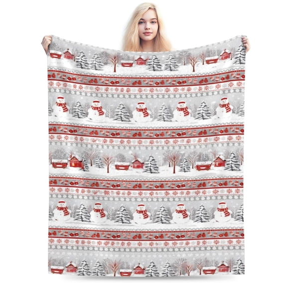 Christmas Blanket Soft Cozy Lightweight Throw Blanket for Couch Sofa Bed Living Room Home Decor for Adults Gift 50x40