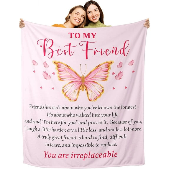 Christmas Blanket for Women Friendship Gifts for Women Friends White Elephant Gifts for Friends Galentine's Day Sisters Birthday Throw Blanket Gifts for Her Besties Girls Anniversary Valentine's Day