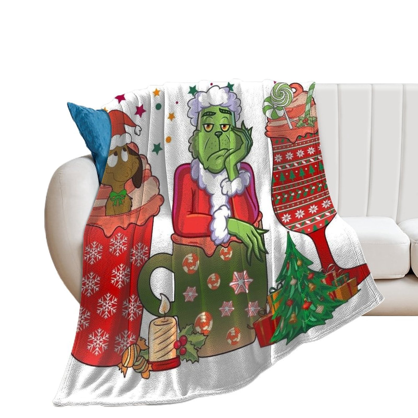Christmas Blankets G.rinch Throw Blanket G.rinch Merch 30