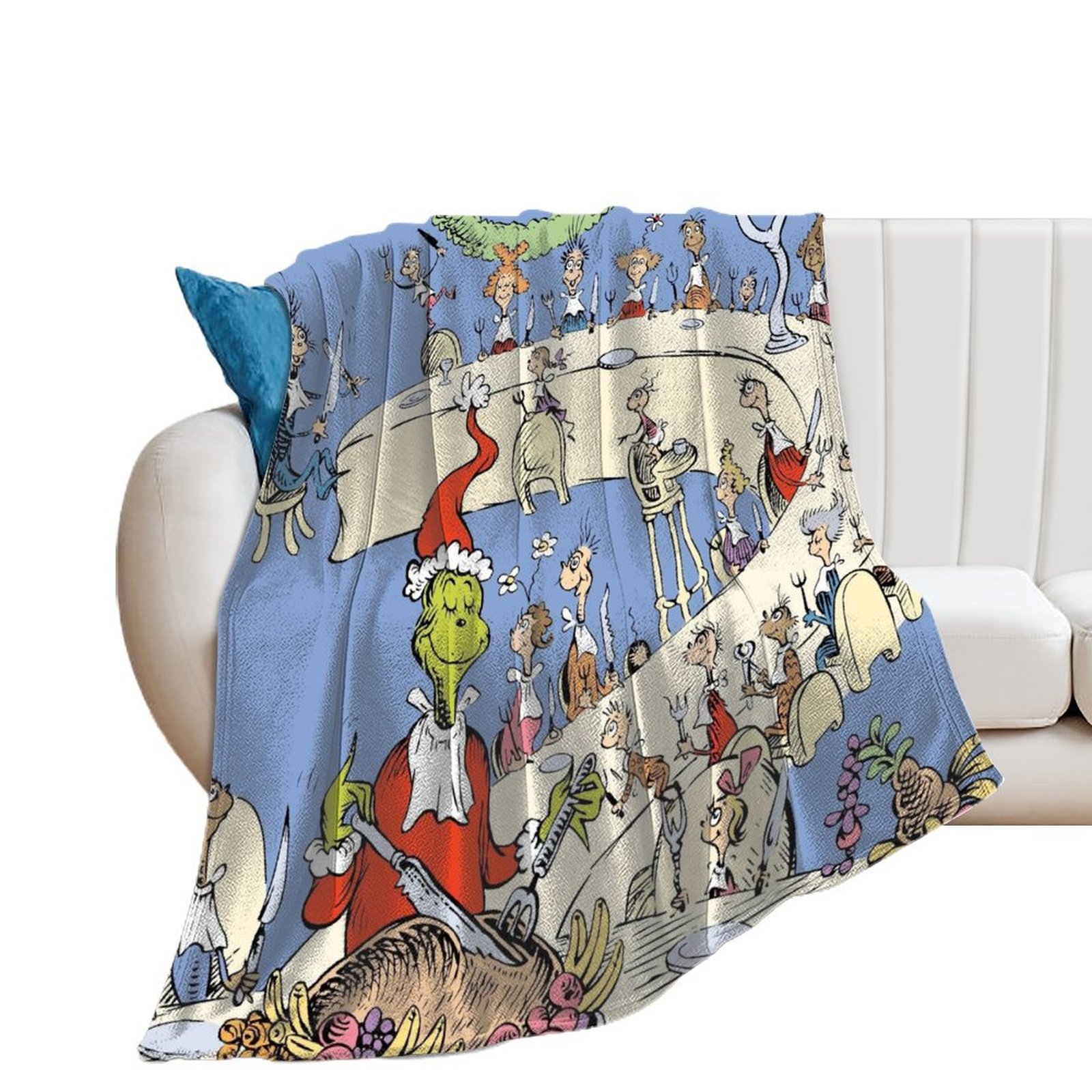 Christmas Blankets G.rinch Throw Blanket G.rinch Merch 60
