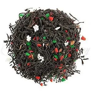 Christmas Blend Flavored Black Tea | Loose Leaf Ceylon with Festive Spices | Holiday Confetti & Warm Spiced Winter Tea for Gifting & Sharing | 4oz Resealable Pouch