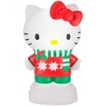 thumbnail image 1 of Christmas Blow Mold Outdoor Indoor Decor Hello Kitty in Sweater, 12.2 in x 7.28 in x 5.51 in 0.99 lb, 1 of 6