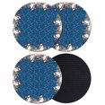 thumbnail image 1 of Christmas Blue Coasters Set of 4, Absorbent Coasters for Drinks, Cute Snowman Xmas Tree Elk Winter Snowflakes Coaster for Desk Coffee Table Protection, Home Decor House Warming Gifts 4", 1 of 8