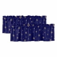 thumbnail image 1 of Christmas Blue Curtain Valances for Windows, Kitchen Valance Window Treatments Panel 2 Pack, Winter Snowflakes Xmas Retro Rod Pocket Short Curtains for Bathroom Bedroom 42 x 12 Inch, 1 of 8