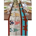 thumbnail image 1 of Christmas Blue Snowflake Texture Table Runner ration Home r Dinner Table ration Table r, 1 of 6