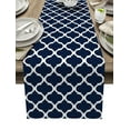 thumbnail image 1 of Christmas Blue Snowflake Texture Table Runner ration Home r Dinner Table ration Table r, 1 of 6