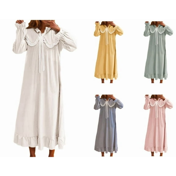 Christmas Bnwani Women'S Nightgowns & Sleepshirts Oversized Crew Neck Short Sleeve Printed Blue Size S-XXL