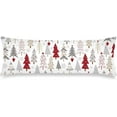 thumbnail image 1 of Christmas Body Pillow Cover 20x54 Pillow Case Christmas Tree Cushion Long Pillowcase with Zipper Red Grey White Pillow Covers Decorative Soft Large Bedding Pillow Cases for Bedroom,Couch, 1 of 6