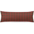 thumbnail image 1 of Christmas Body Pillow Cover 20x54 Red Plaid Long Pillowcase with Zipper Decorative Retro Classic Rectangle Cushion Covers,Scottish Farmhouse Pillow Case for Bedroom,Couch, 1 of 5