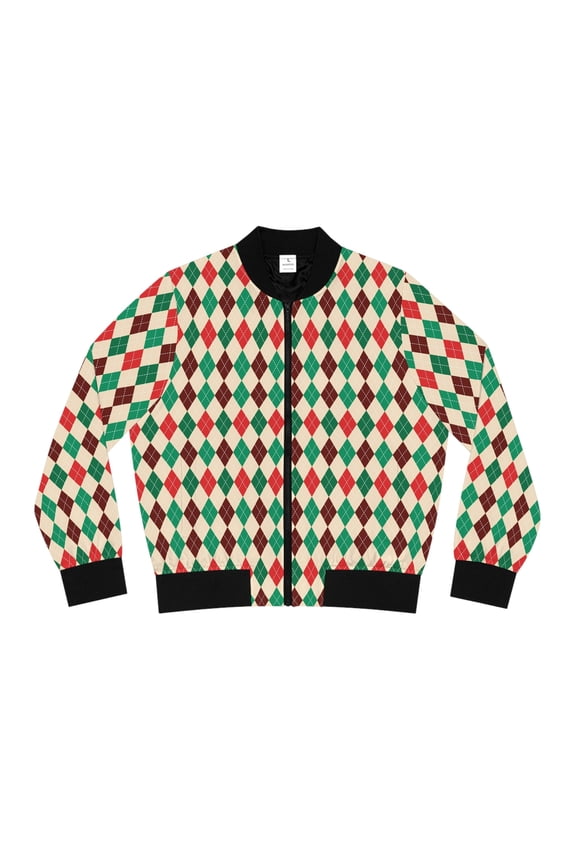 Christmas Bomber Jacket_Seam thread color automatically matched to design_S
