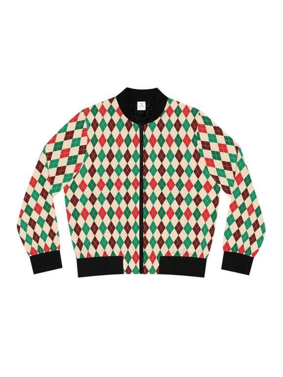 Christmas Bomber Jacket_Seam thread color automatically matched to design_S