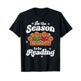 Library Reads Christmas Book Lover Gingerbread Library Reading Bookaholic T-shirt ...