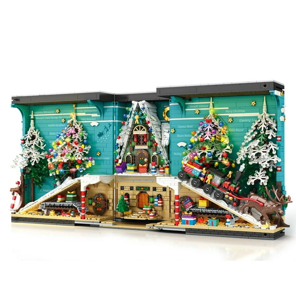 Christmas Book Nook Santas Workshop Building Block Set| General Jim's Toys | GJ-CBN