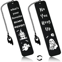 Christmas Bookmarks Goth Stocking Stuffers for Women Teen Girls, Book Marks for Reading Book Lover Gifts for Women Spooky Gifts Halloween Bookmark Halloween Party Favors Boo Basket Stuffers for her