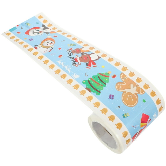 Christmas Border Wall Sticker Paper Stickers Detachable Decorate Primary School Copper Plate