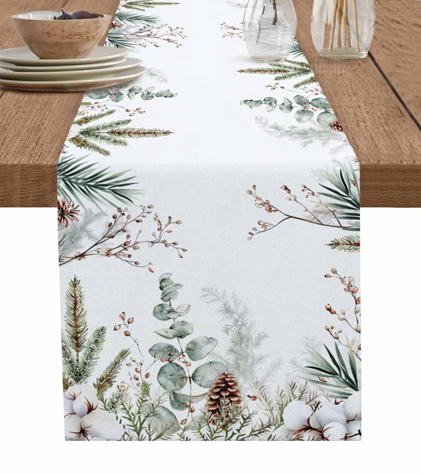 Nappe de table de Noël botanique Talking Tables