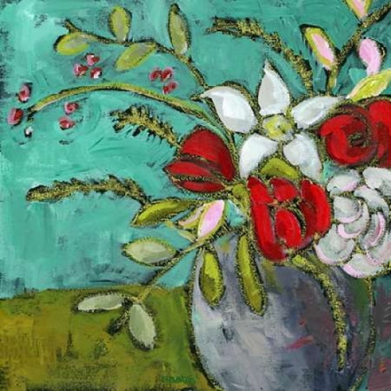 Christmas Bouquet Canvas Art - Pamela J Wingard (24 x 24)
